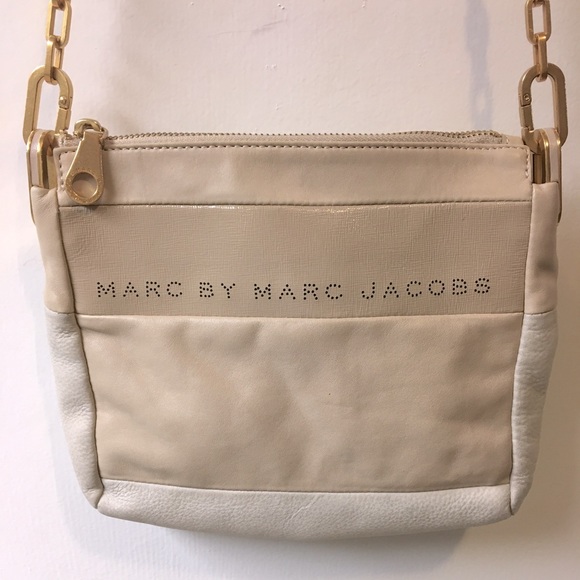 Marc by Marc Jacobs / bone tan leather & suede chain bag - Picture 3 of 11
